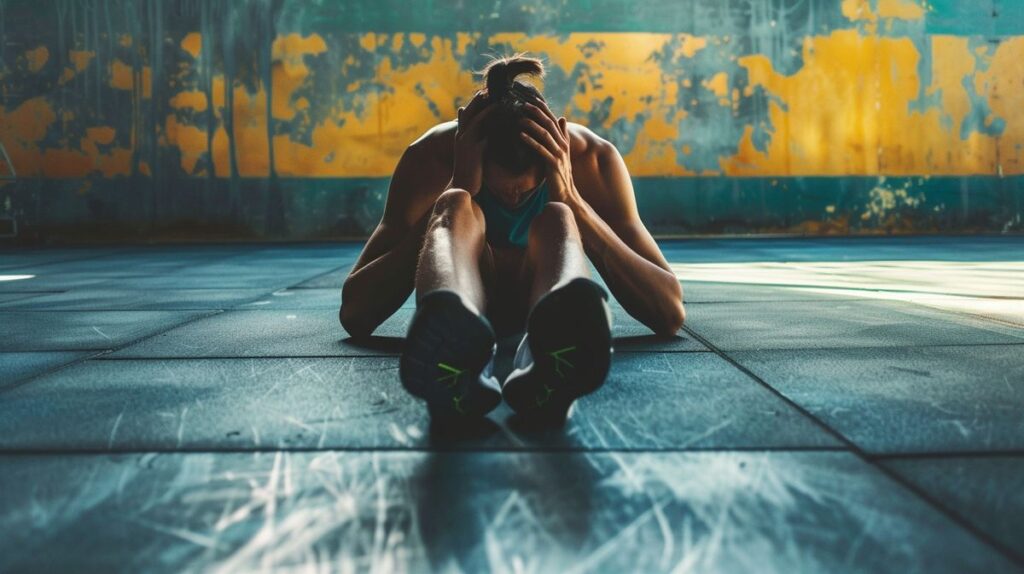 Junge Frau beim Yoga im Freien mit Bergblick