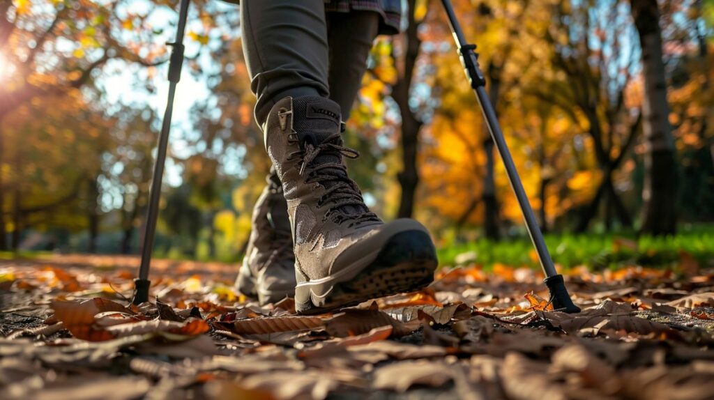 Bild eines jungen Mannes, der im Park joggt und Kopfhörer trägt